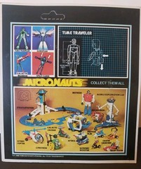 Vintage 1976 MICRONAUTS Blue Time Traveler Figure MEGO MOC New On Unpunched Card