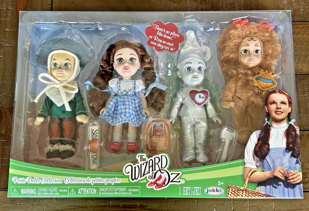 New The Wizard of Oz Petite 4 Doll Collection Set JAKKS Pacific 6″ Dorothy Lion