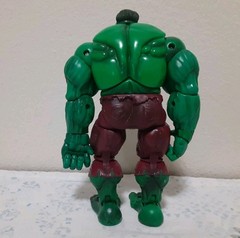 ToyBiz Gamma Punch Hulk 2004 Fully Jointed Marvel Action Figure Green Purple