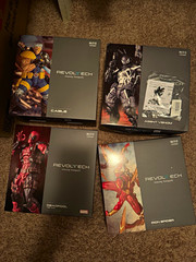 Revoltech Amazing Yamaguchi Cable Deadpool Agent Venom Iron Spider. READ DESCRIP