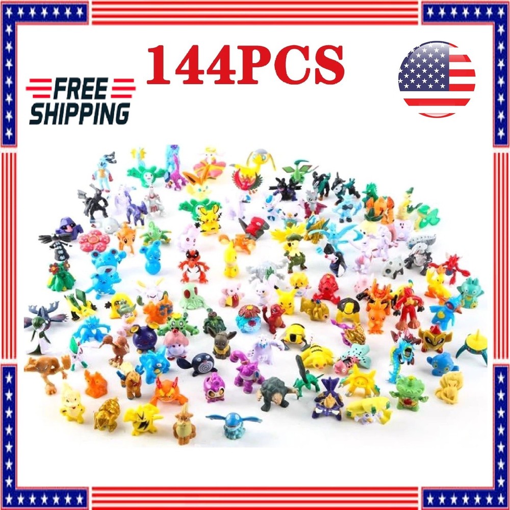 144 Pokemon Mini Figure Toys Pikachu Action Figures | Kids Gift |Party Favors|