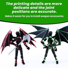 Dummy 13 Action Figure – Eco-Friendly Articulated Toy with Majestic Demon Wings