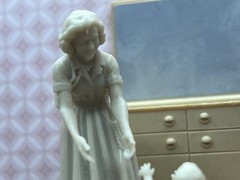 1:24 1950 Dollhouse Mom and Toddler Baby Child Inspired by Marx