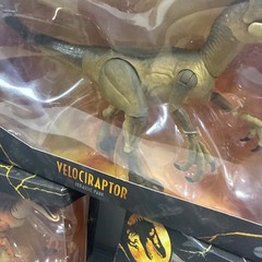 Mattel Jurassic Park Amber Collection Retired Velociraptor Lot JP3 Big One Tiger