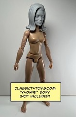 Apeeling Lady Custom Action Figure Head 1:9 or 1:6 Mego