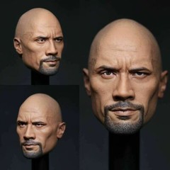 EK01B: Eleven x Kai Studio 1/6 Dwayne Johnson Rock head (beard) for 12″ figure