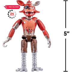 Jazwares Five Nights at Freddy’s Withered Foxy – 5-Inch 5, Multicolor