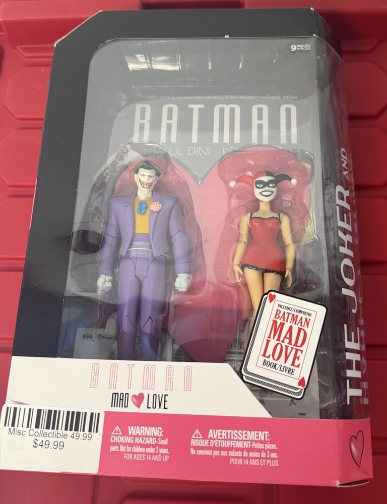 Batman The Animated Series Mad Love Joker & Harley Quinn Set DAMAGED BOX!