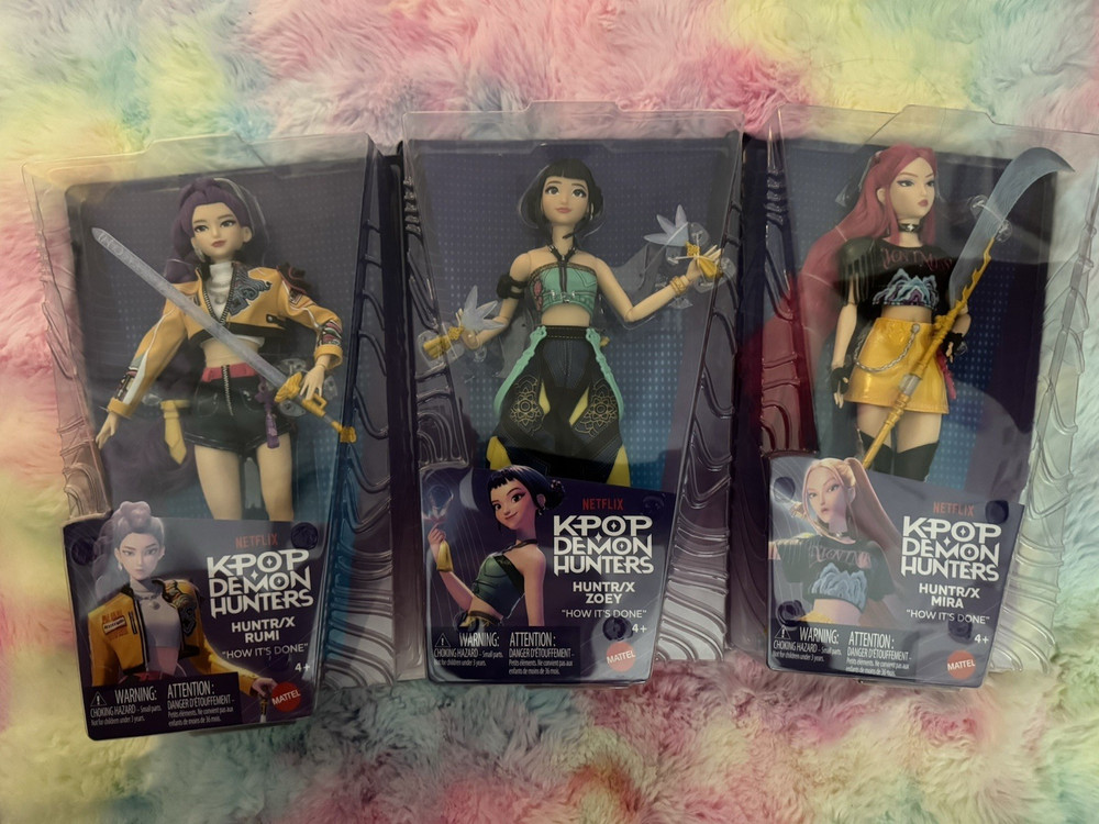 Mattel Kpop Demon Hunters Netflix Action Figure Set of 3