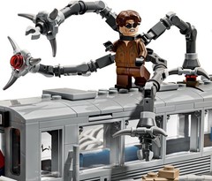 LEGO Marvel Spider-Man vs. Doc Ock Subway Train Scene – Action Figures Kids Toy