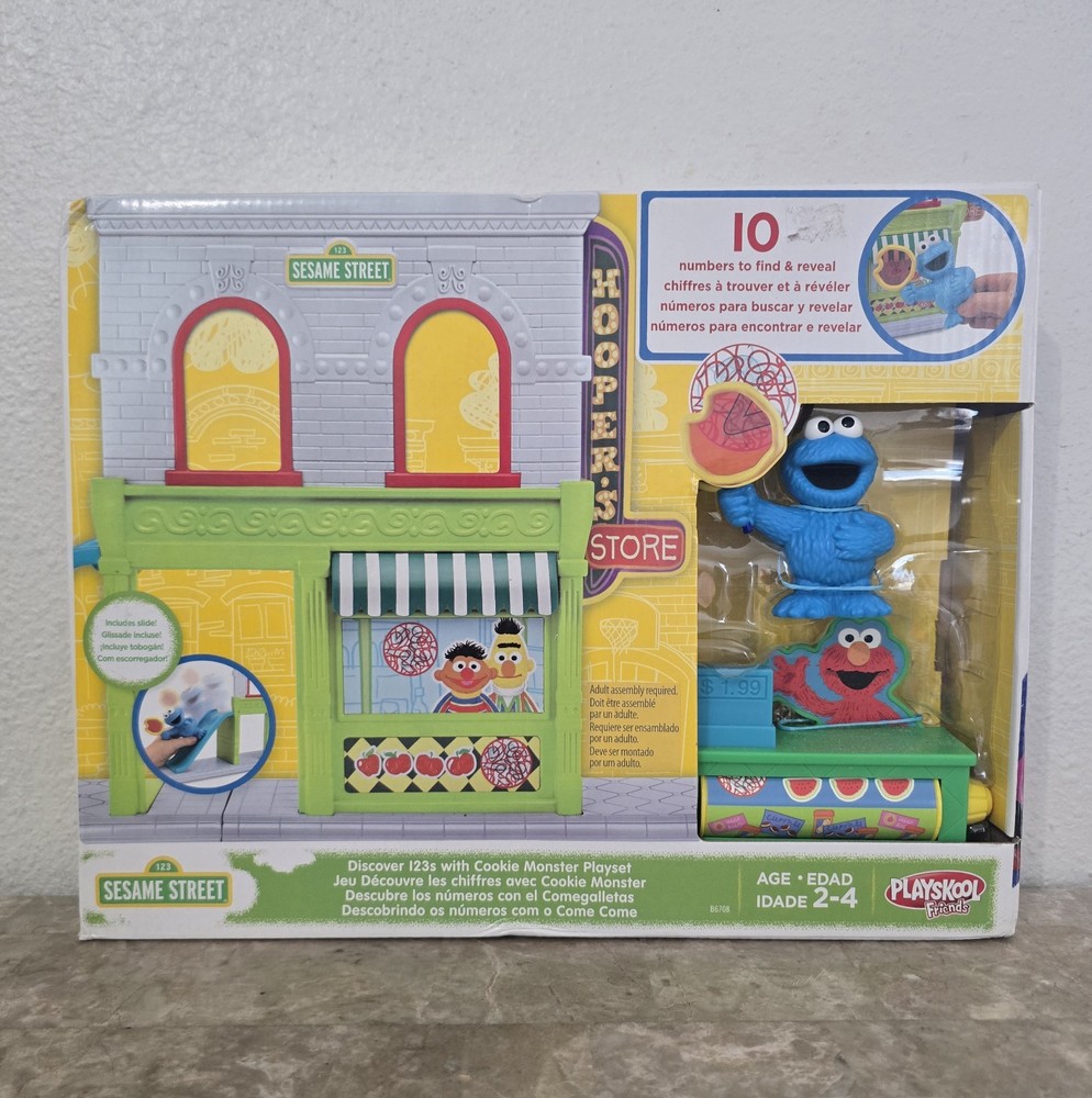 2016 Hasbro Sesame Street Discover 123s With Cookie Monster Playset NEW HTF
