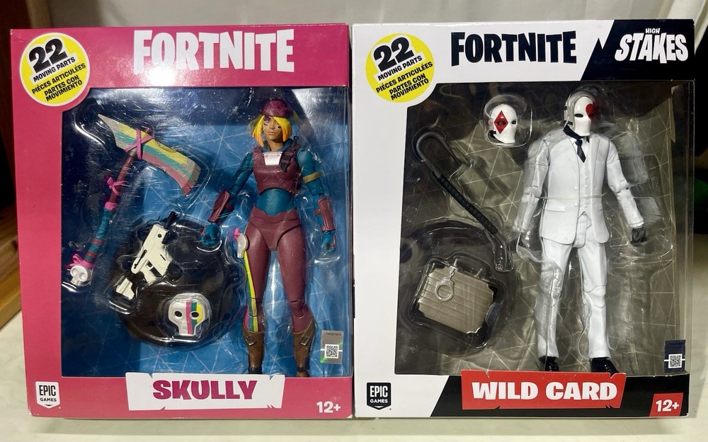 Fortnite Epic Games Skully & wild Card lot Of 2 New