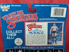 🔴 Vintage LJN Wrestling Superstars THE ROCK DON MAGNIFICENT MURACO 22 back 1985