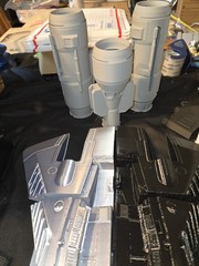 Star Wars Mandalorian Snub Starfighter 22″ Model Kit W Base 1/16 Custom 3 Model