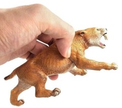 6IN PVC Saber Toothed Tiger Animal Toy Action Figure Kids Toys Party Gifts 15CM