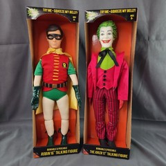 Batman 1966 Classic TV Series THE JOKER & ROBIN 17″ Talking Figure Set DC NEW