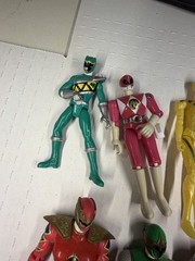 Power Rangers Action Figure Lot MMPR Dino Thunder Ninja Storm Mystic Force 8