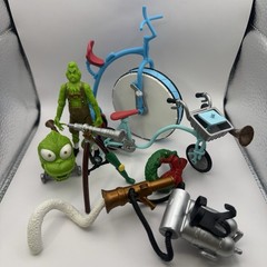 Dr. Seuss The Grinch Figures Playmates Parts Vintage Lot Bikes Grinch Jim Carrey