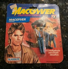 1993 Macgyver Figure Glasslite Brazil NEW NIB ULTRA RARE PLEASE READ