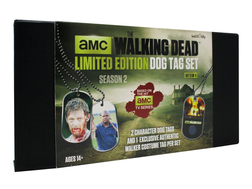 AMC The Walking Dead Dog Tag Limited Edition Set 4 of 4