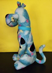 Scooby Doo Rainbow Tie Dye Zig Zag 13.5 Plush Stuffed Animal Toy Factory
