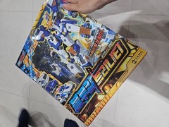 Metal Cardbot S Bluecop Trinity Transforming Robot Figure SAMG Korea Toy Mecha K