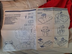 GI Joe 1984 Hovercraft Killer Whale 100% Complete, Unbroken Veins Blueprints 🔥