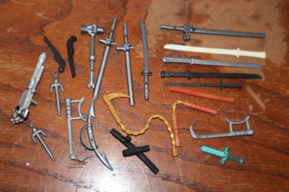 Mixed Lot Vintage Weapons TNMT LEGO Miscellaneous ??? Unknown ????