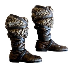 Mezco One:12 Conan The Barbarian War Paint – MID-CALF FUR BOOTS 1/12 Scale
