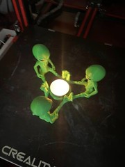 Alien Action Figure-Tea Candle Holder