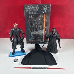 Star Wars Black Series 6” #02 Darth Maul TRI-LOGO Complete w/Custom Cape & Stand