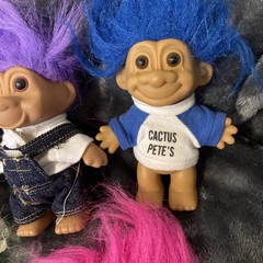 Trolls Toys Figures Russ Ace Novelty TNT 7 Pieces Treasure Vintage 1990’s Lot