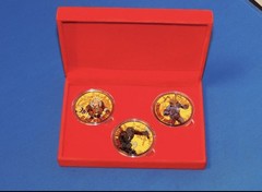 Mezco One:12 Hazard Squad Challenge Coin Coins Set!