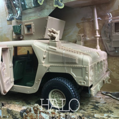 BBI Army Humvee M1114 ARMORED HUMVEE 1/18 Vehicle Apply To 3.75″ Joytoy Soldier