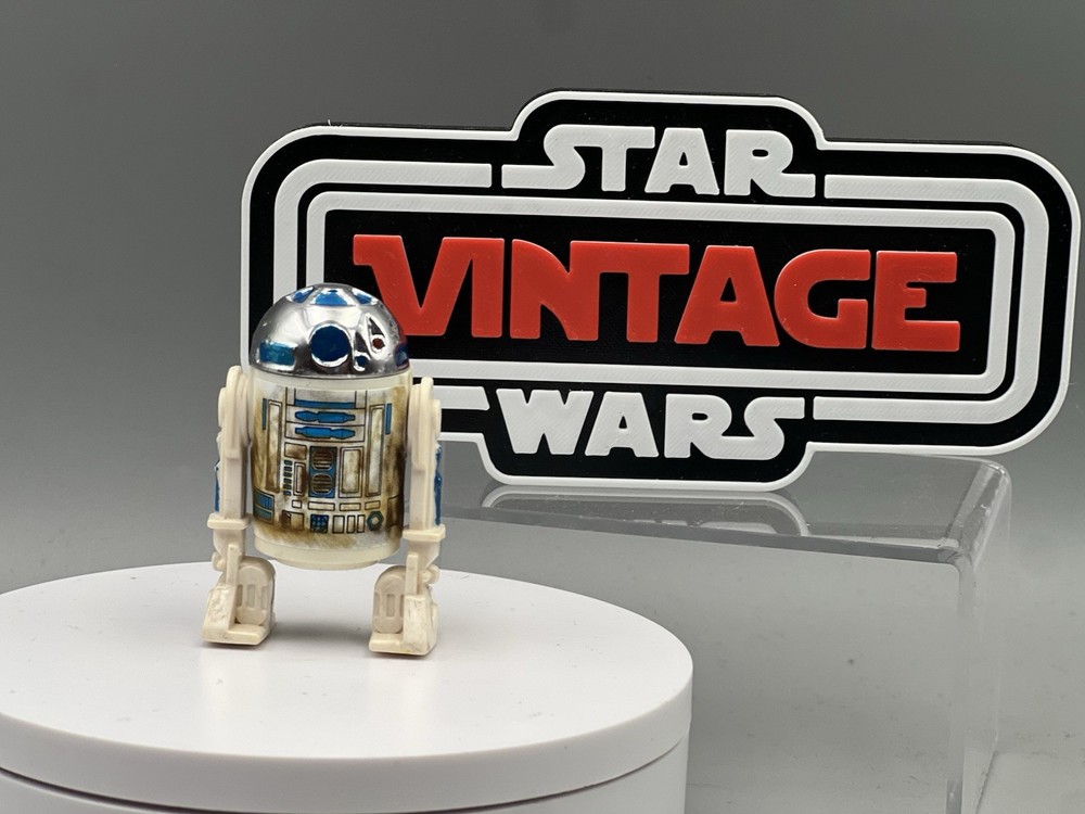 Vintage Custom Star Wars Figure R2-D2 Dagobah Sticker 3.75” Kenner
