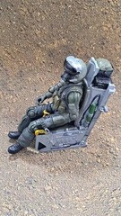 Custom kit 1/18 JHMCS helmet for BBI Elite Force F-16 F-18 pilot unpainted