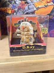 SET OF THREE INHUMANOIDS CUSTOM VINYL TOYS TARBUS IN PACKAGE BY TOY DE JOUR