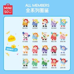 MINISO YOYO Tilted Head Series Blind Box Mini Figure Confirmed 20pcs of Basic