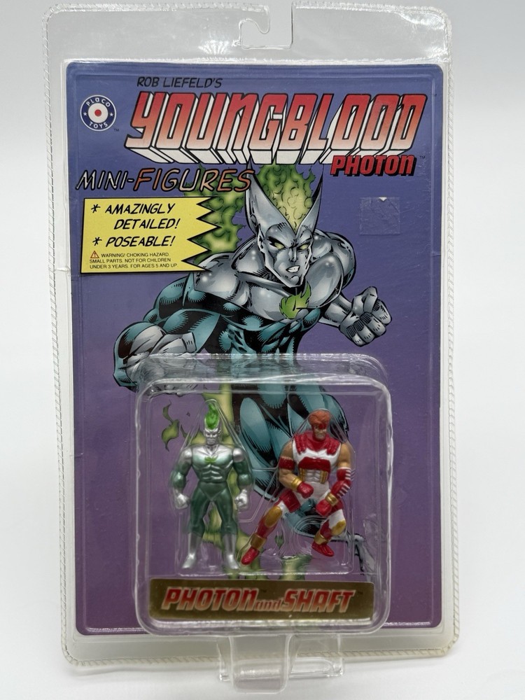 Youngblood Mini Figures Photon & Shaft Chapel & Vogue Placo Toys 1995