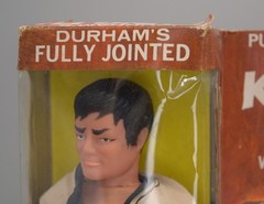Vintage AS IS Durhams Kung Fu #3010 Push Button Kick & Chop Action Figure Doll