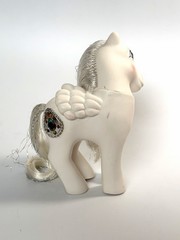 My Little Pony Vintage G1 Pegasus PRINCESS TIFFANY White Jewel 1980s