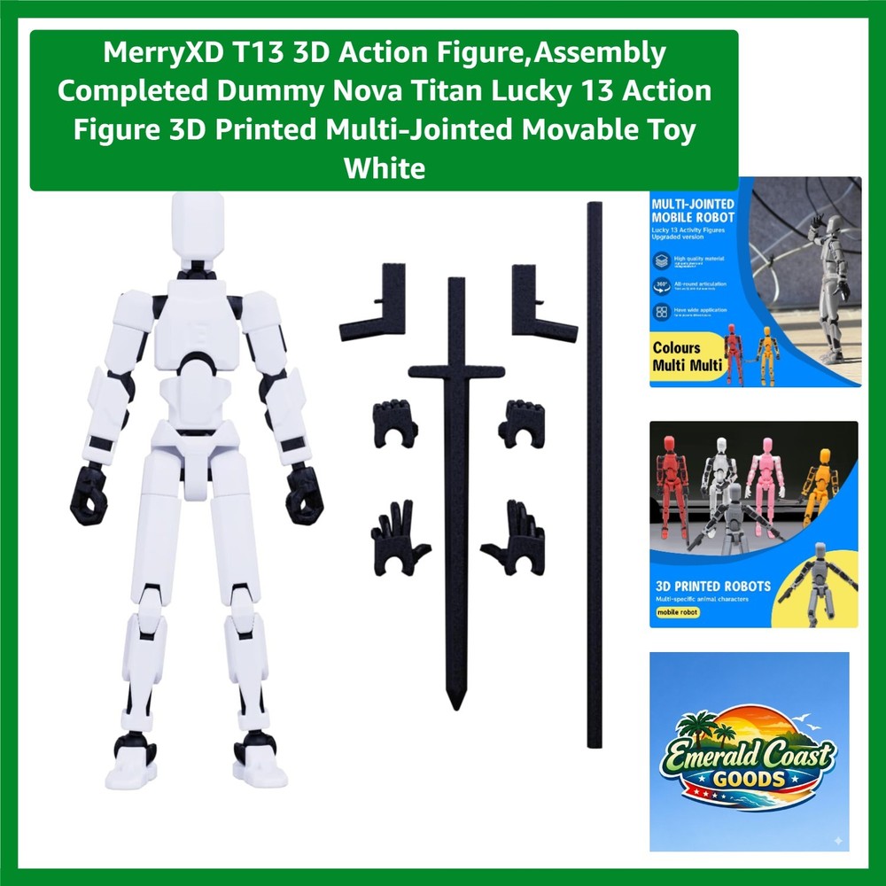 Lucky 13 3D Printed Action Figure – Fully Articulated Titan 13 for Endless Play