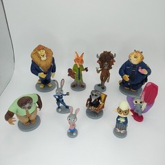 Disney Zootopia 10 Piece Pvc Cake Topper Figure Lot Nick Judy Flash Finnick