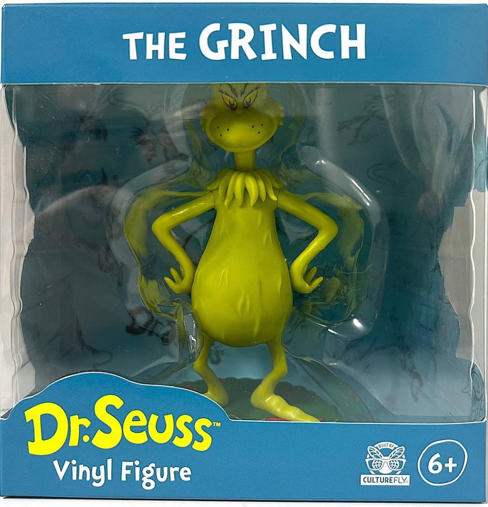 Dr. Seuss The Grinch 4″ Vinyl Figure Culturefly Ages 6+Brand New in Box NEW