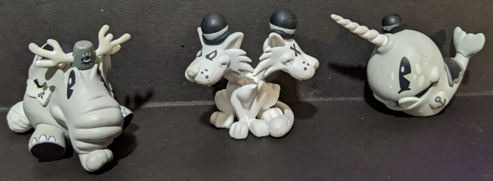 Kidrobot Carnies Figures Brandt Peters Mortimer Narwhal Lucky Cat Topsy Elephant