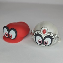 Super Mario Odyssey 1.5″ Cappy Bowser Peach Veil Wedding Hat Bottle Caps T-Arts
