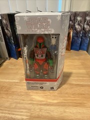 Hasbro Star Wars Mandalorian Warrior Holiday Edition Black Series NEW/SEALED