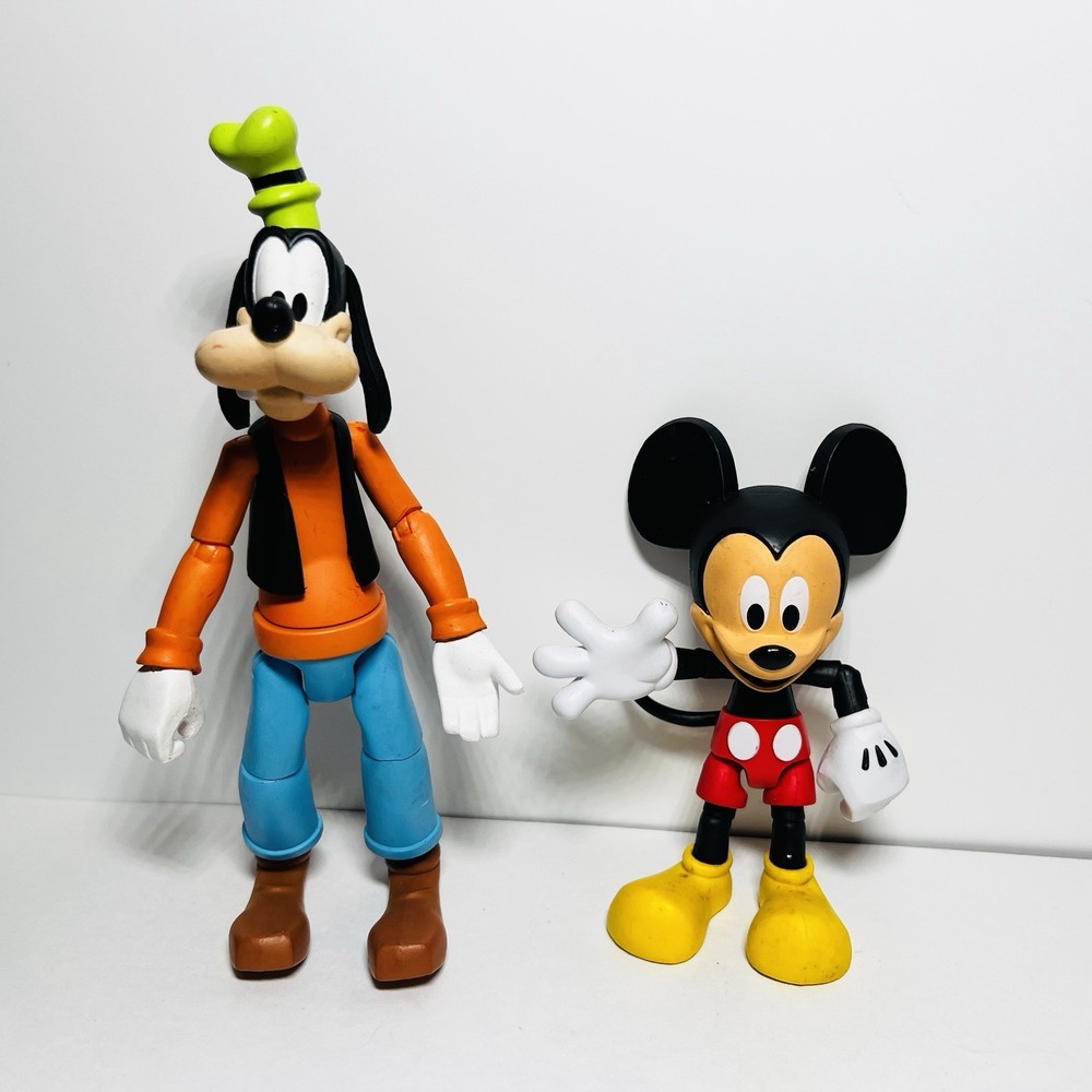 Disney Store Toybox Goofy & Mickey Mouse Articulated Action Figure Loose No Box