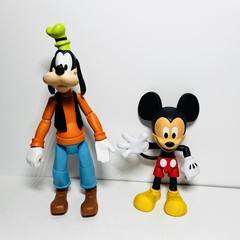 Disney Store Toybox Goofy & Mickey Mouse Articulated Action Figure Loose No Box