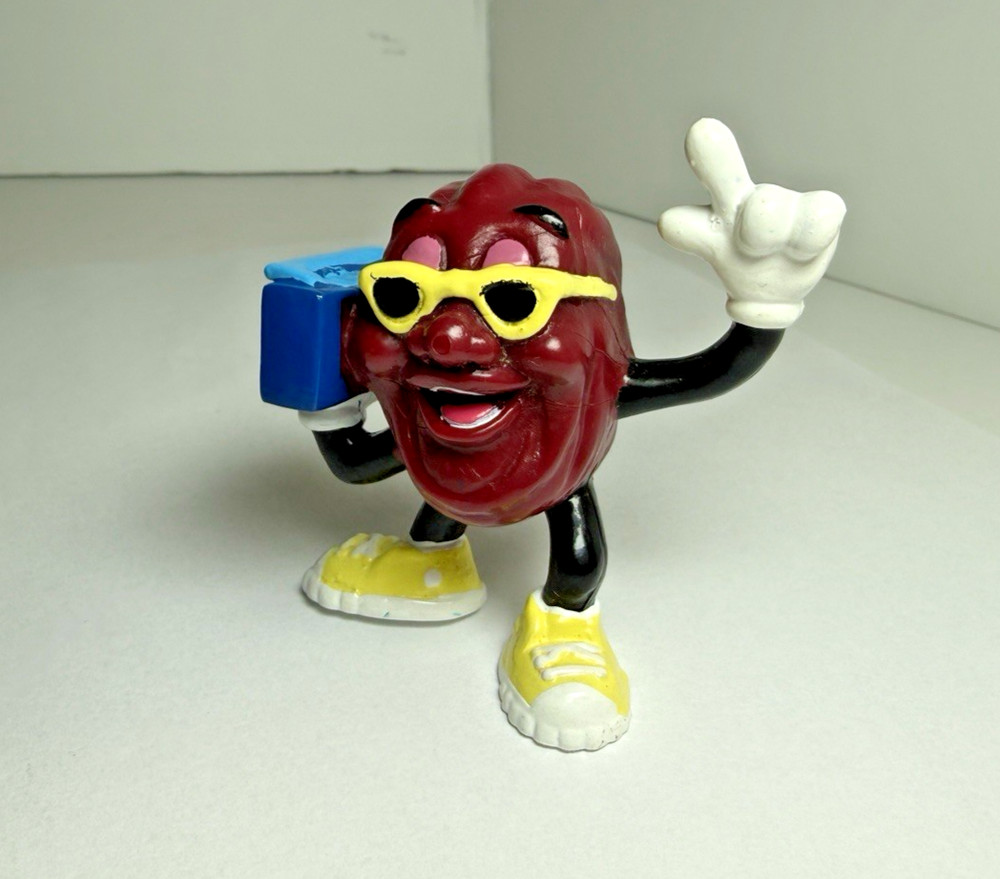 1988 California Raisins Mr. Boombox Figure Calrab PVC Advertising Vintage